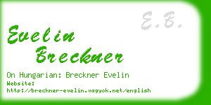 evelin breckner business card